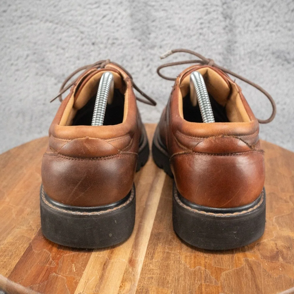 Bass Hamilton Low Boots 1428-200 Men's 10, Leather‎ Upper Oil Resistant Brown